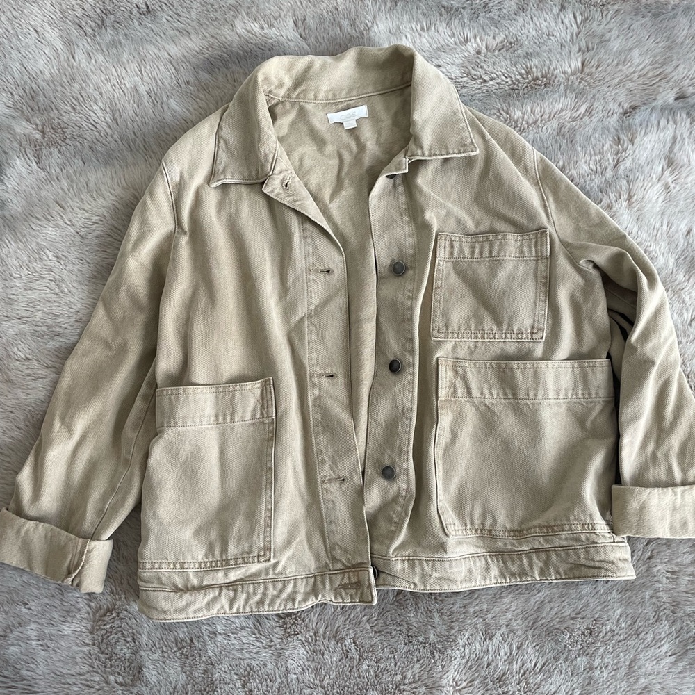 COS Eur 42 (US 10) Tan Denim Jacket